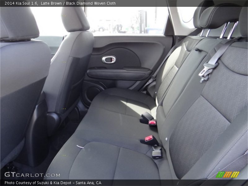 Latte Brown / Black Diamond Woven Cloth 2014 Kia Soul 1.6