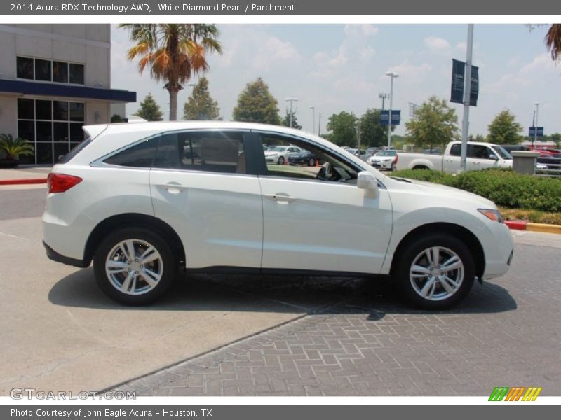 White Diamond Pearl / Parchment 2014 Acura RDX Technology AWD
