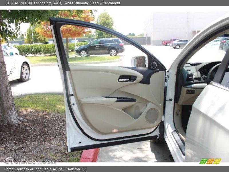 White Diamond Pearl / Parchment 2014 Acura RDX Technology AWD