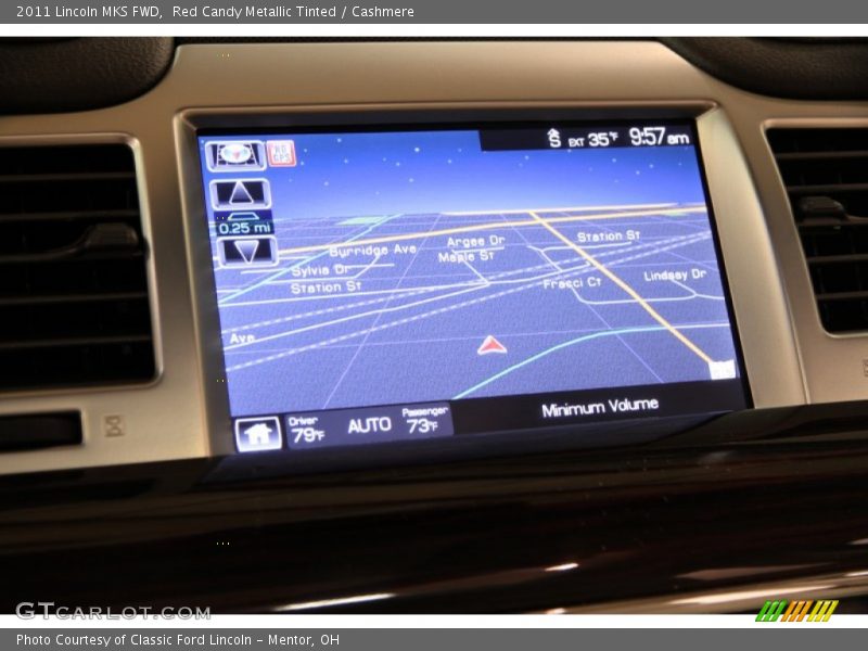 Red Candy Metallic Tinted / Cashmere 2011 Lincoln MKS FWD