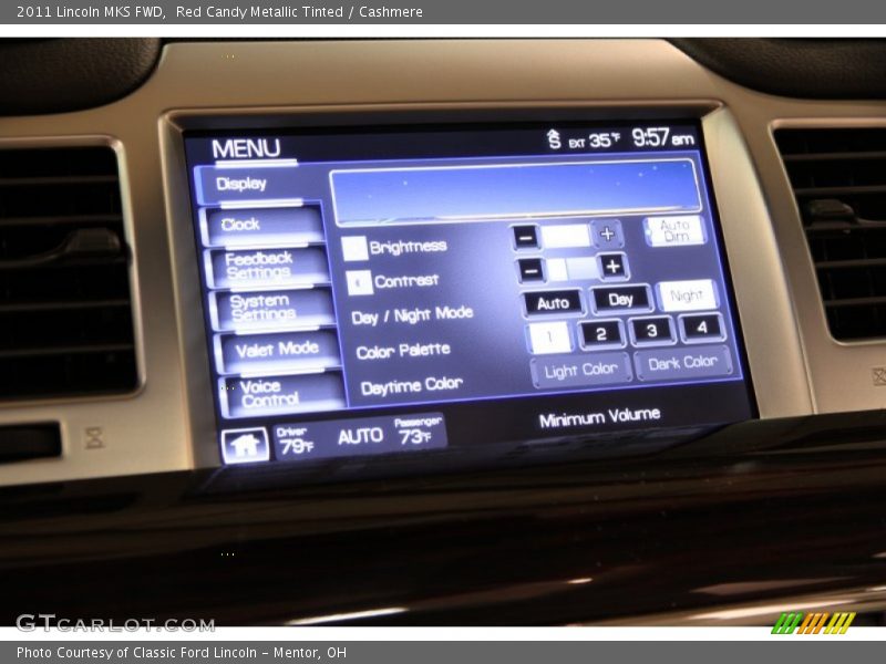 Red Candy Metallic Tinted / Cashmere 2011 Lincoln MKS FWD