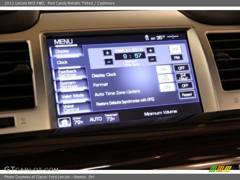 Red Candy Metallic Tinted / Cashmere 2011 Lincoln MKS FWD
