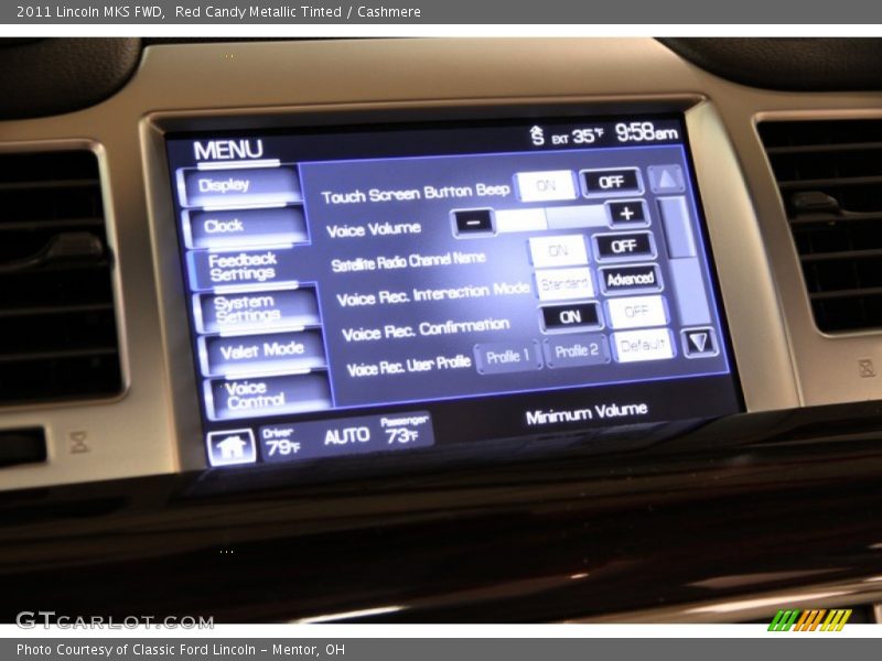 Red Candy Metallic Tinted / Cashmere 2011 Lincoln MKS FWD