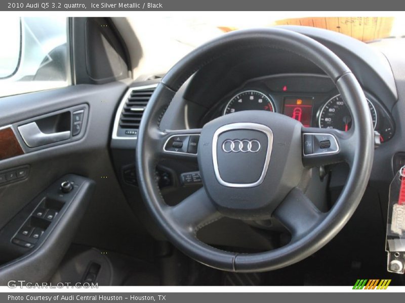 Ice Silver Metallic / Black 2010 Audi Q5 3.2 quattro