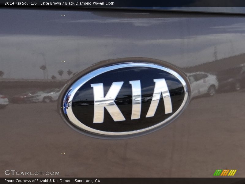 Latte Brown / Black Diamond Woven Cloth 2014 Kia Soul 1.6