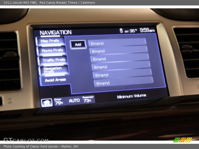 Red Candy Metallic Tinted / Cashmere 2011 Lincoln MKS FWD