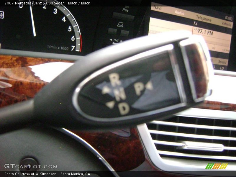 Black / Black 2007 Mercedes-Benz S 600 Sedan