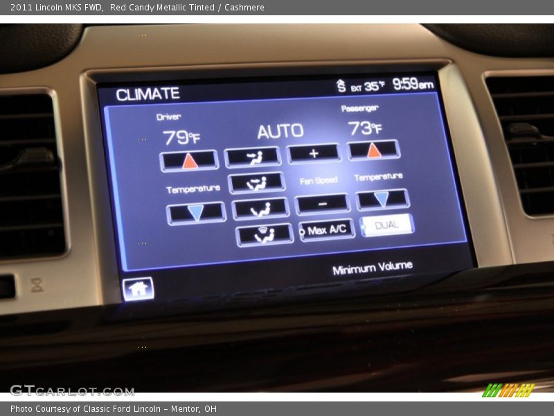 Red Candy Metallic Tinted / Cashmere 2011 Lincoln MKS FWD
