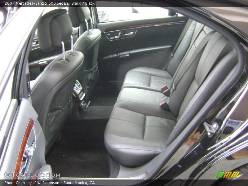 Black / Black 2007 Mercedes-Benz S 600 Sedan