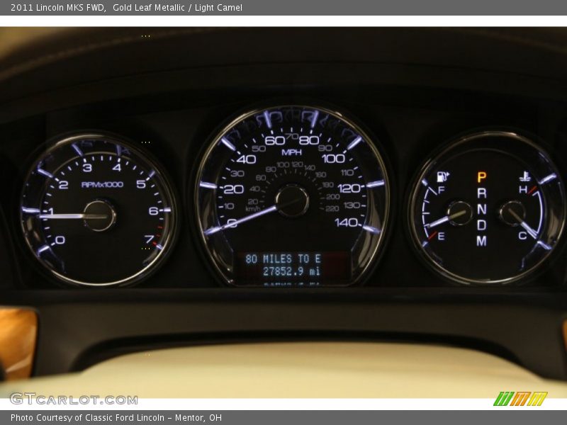 Gold Leaf Metallic / Light Camel 2011 Lincoln MKS FWD
