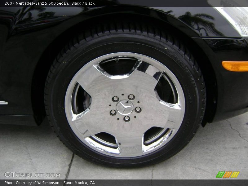 Black / Black 2007 Mercedes-Benz S 600 Sedan