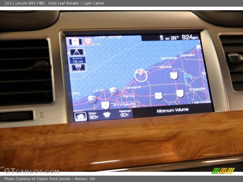 Gold Leaf Metallic / Light Camel 2011 Lincoln MKS FWD