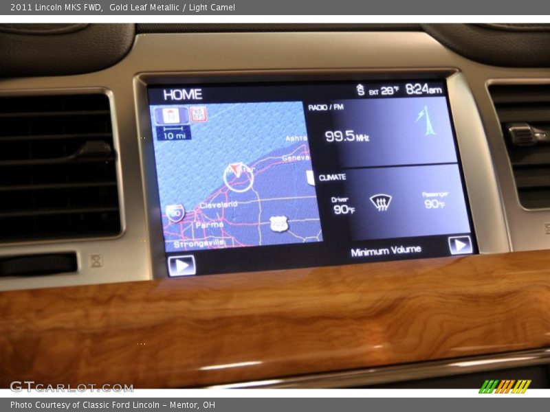 Gold Leaf Metallic / Light Camel 2011 Lincoln MKS FWD