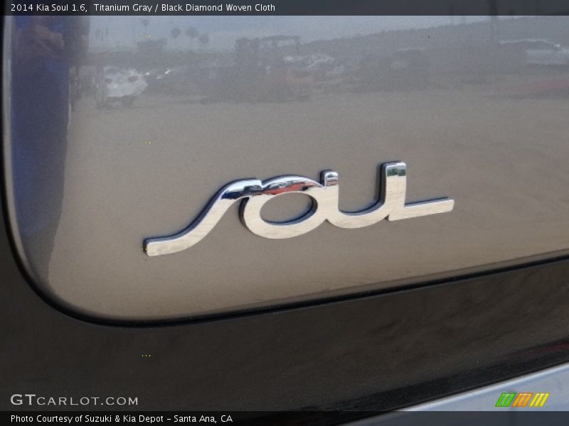 Titanium Gray / Black Diamond Woven Cloth 2014 Kia Soul 1.6