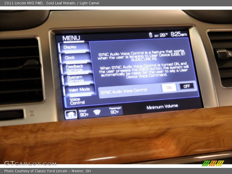 Gold Leaf Metallic / Light Camel 2011 Lincoln MKS FWD