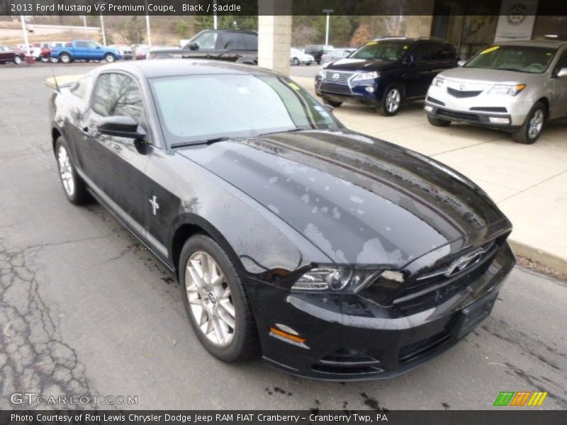 Black / Saddle 2013 Ford Mustang V6 Premium Coupe