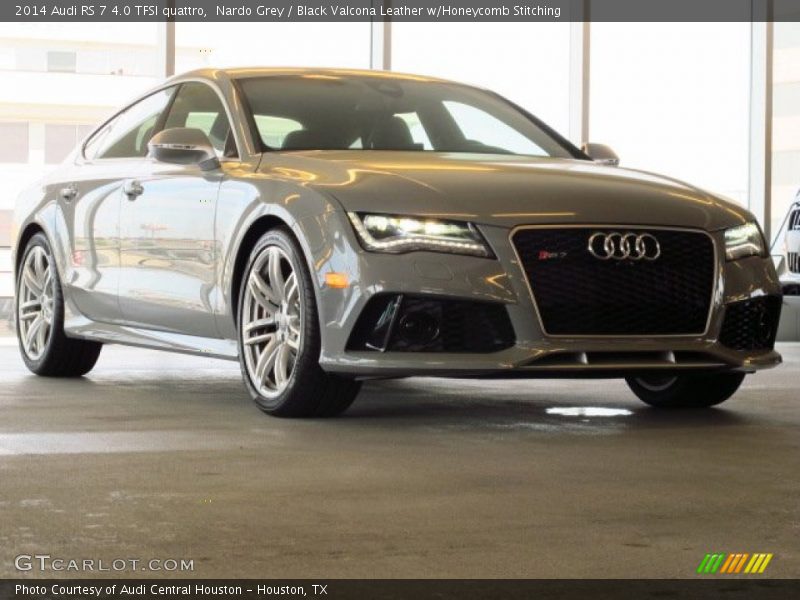 Nardo Grey / Black Valcona Leather w/Honeycomb Stitching 2014 Audi RS 7 4.0 TFSI quattro