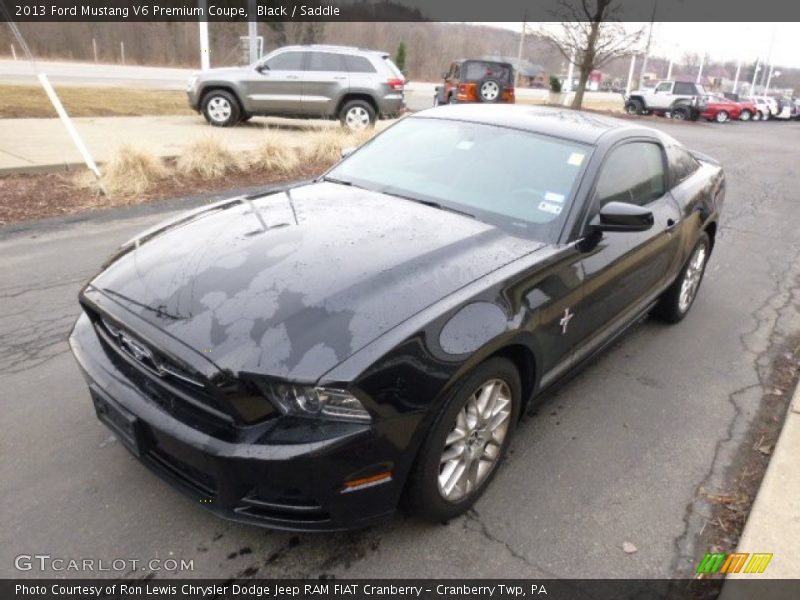 Black / Saddle 2013 Ford Mustang V6 Premium Coupe