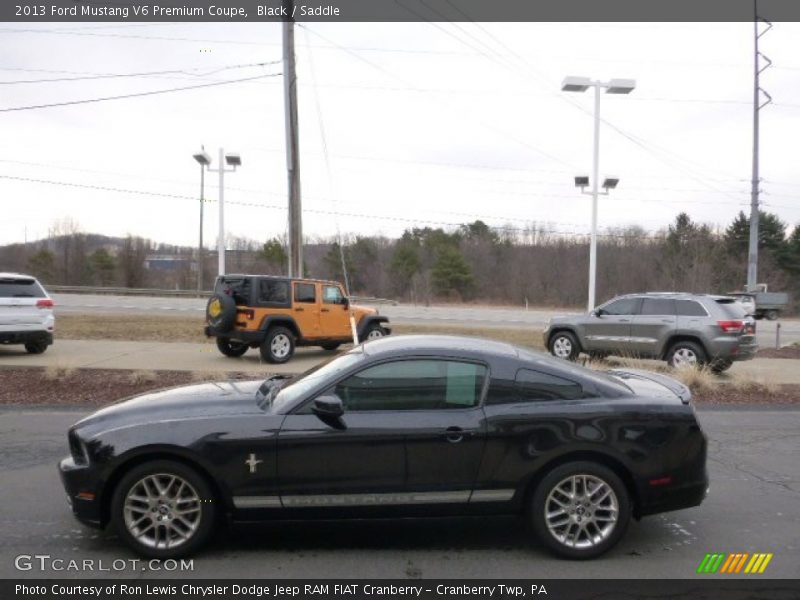 Black / Saddle 2013 Ford Mustang V6 Premium Coupe