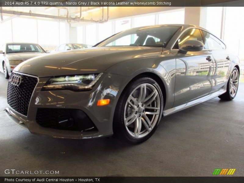 Nardo Grey / Black Valcona Leather w/Honeycomb Stitching 2014 Audi RS 7 4.0 TFSI quattro