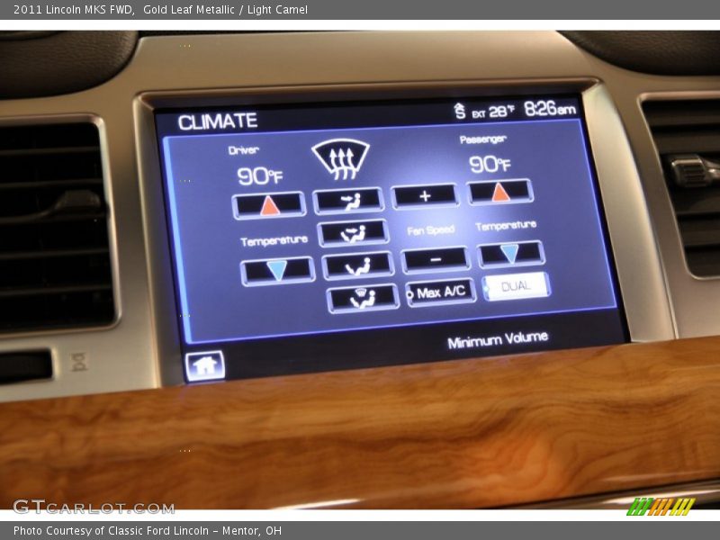 Gold Leaf Metallic / Light Camel 2011 Lincoln MKS FWD