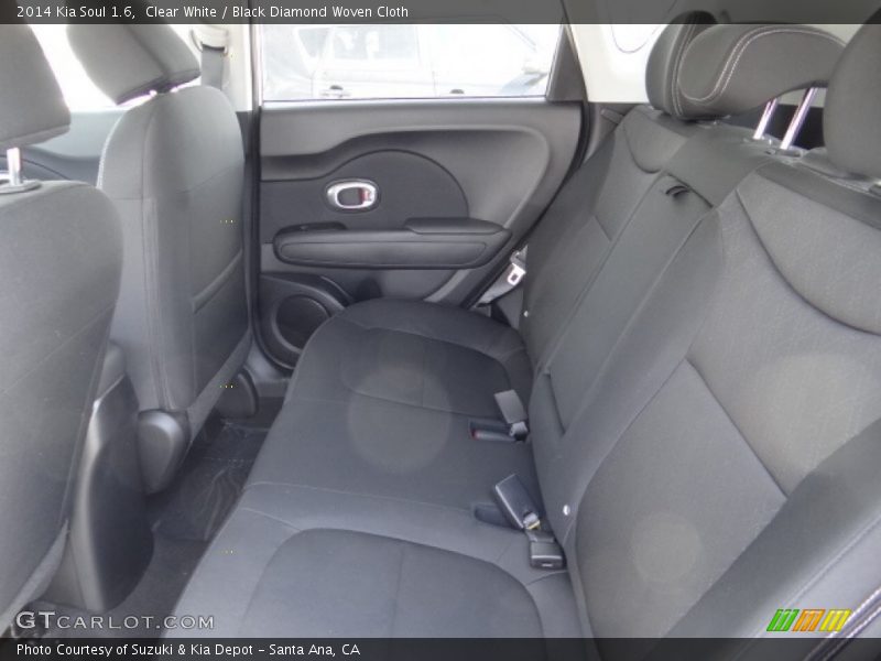 Clear White / Black Diamond Woven Cloth 2014 Kia Soul 1.6