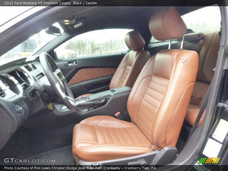 Black / Saddle 2013 Ford Mustang V6 Premium Coupe