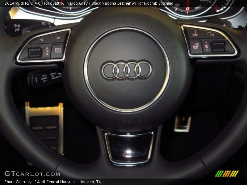 Nardo Grey / Black Valcona Leather w/Honeycomb Stitching 2014 Audi RS 7 4.0 TFSI quattro