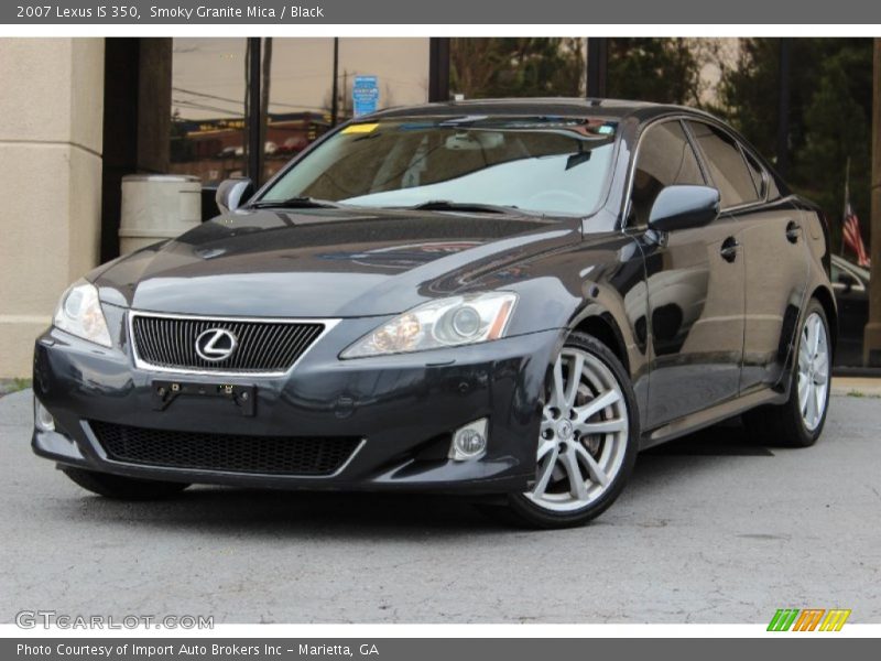 Smoky Granite Mica / Black 2007 Lexus IS 350