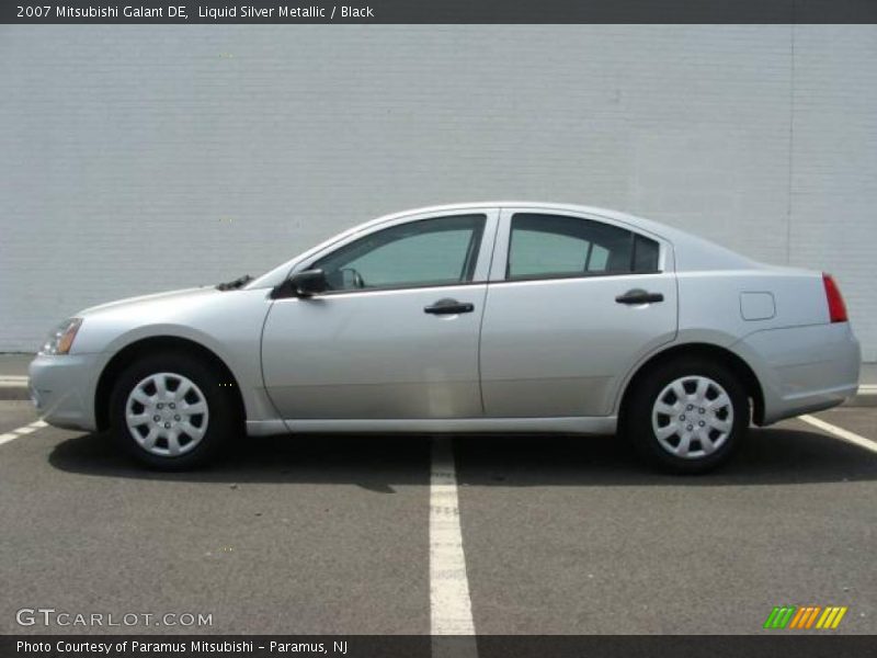 Liquid Silver Metallic / Black 2007 Mitsubishi Galant DE