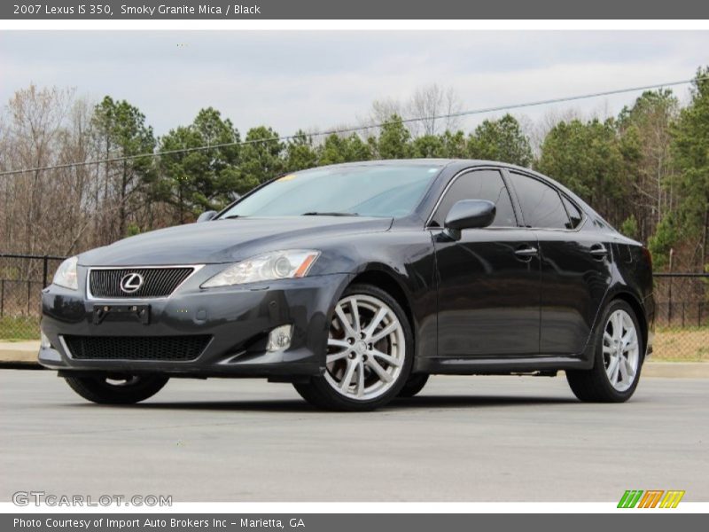 Smoky Granite Mica / Black 2007 Lexus IS 350
