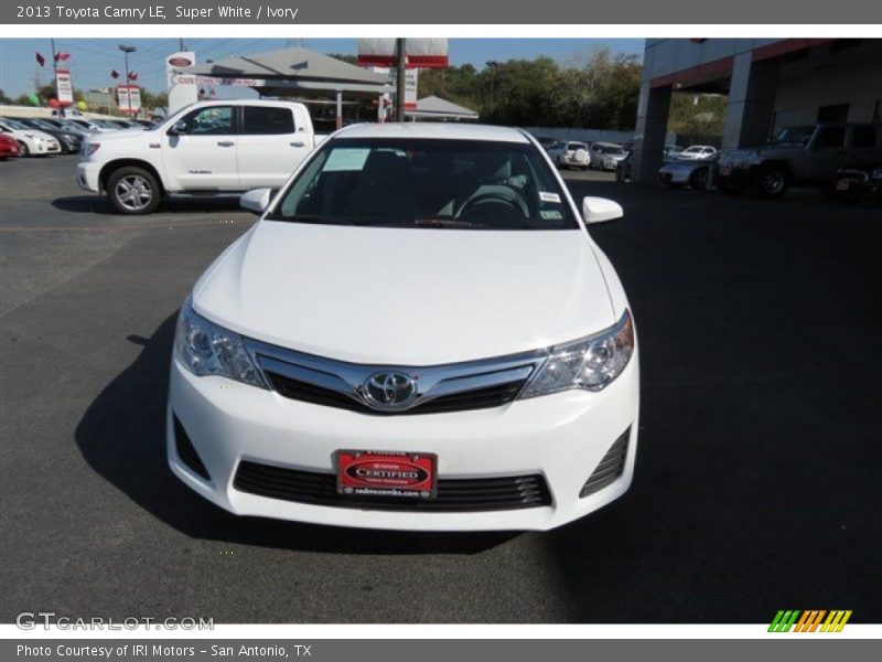 Super White / Ivory 2013 Toyota Camry LE