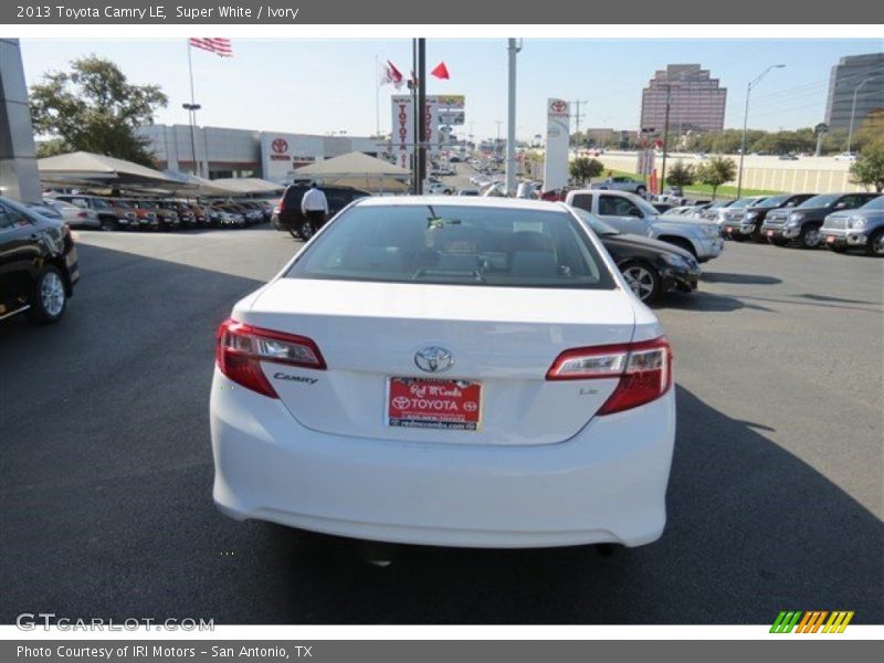 Super White / Ivory 2013 Toyota Camry LE