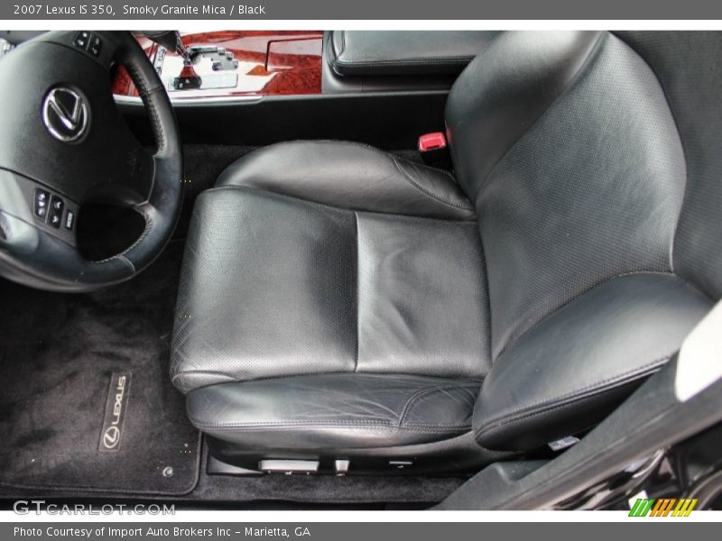 Smoky Granite Mica / Black 2007 Lexus IS 350