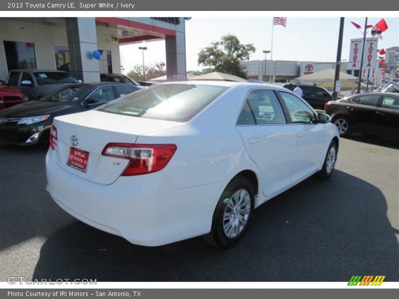 Super White / Ivory 2013 Toyota Camry LE