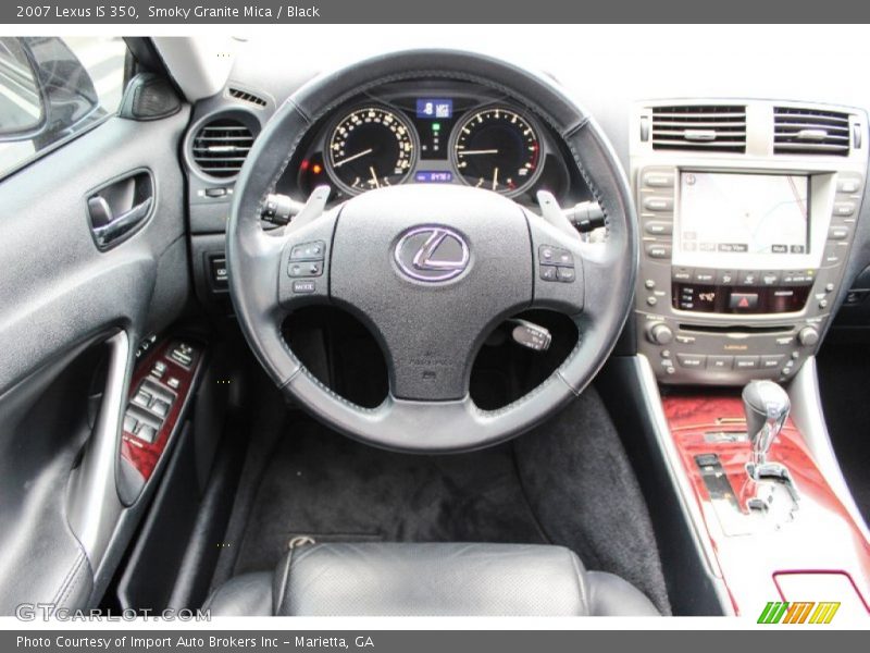 Smoky Granite Mica / Black 2007 Lexus IS 350