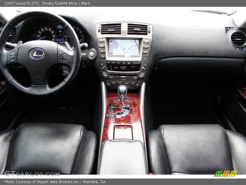 Smoky Granite Mica / Black 2007 Lexus IS 350