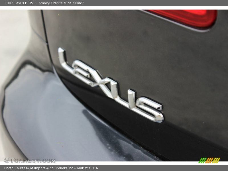 Smoky Granite Mica / Black 2007 Lexus IS 350