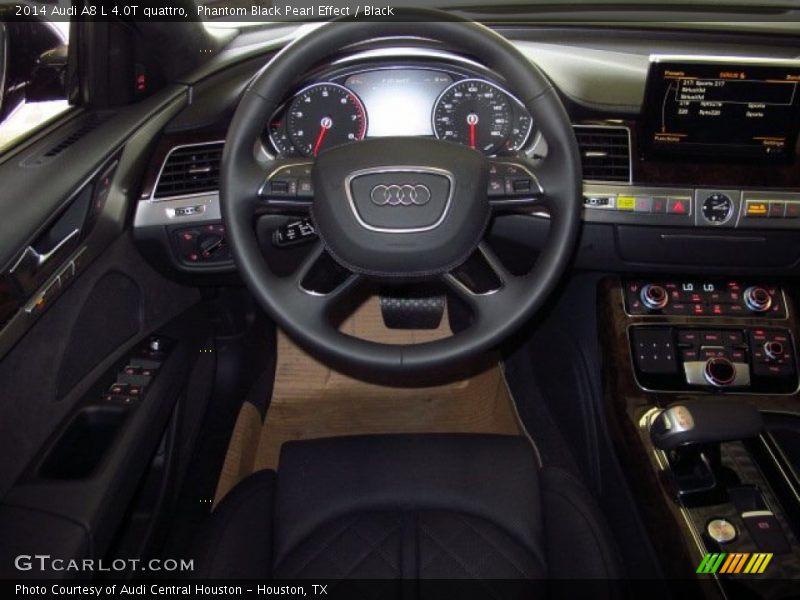 Phantom Black Pearl Effect / Black 2014 Audi A8 L 4.0T quattro