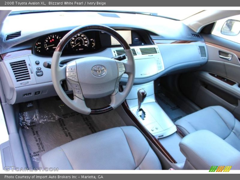 Blizzard White Pearl / Ivory Beige 2008 Toyota Avalon XL
