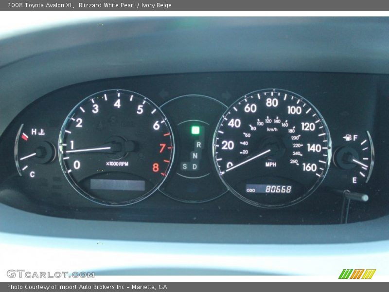 Blizzard White Pearl / Ivory Beige 2008 Toyota Avalon XL