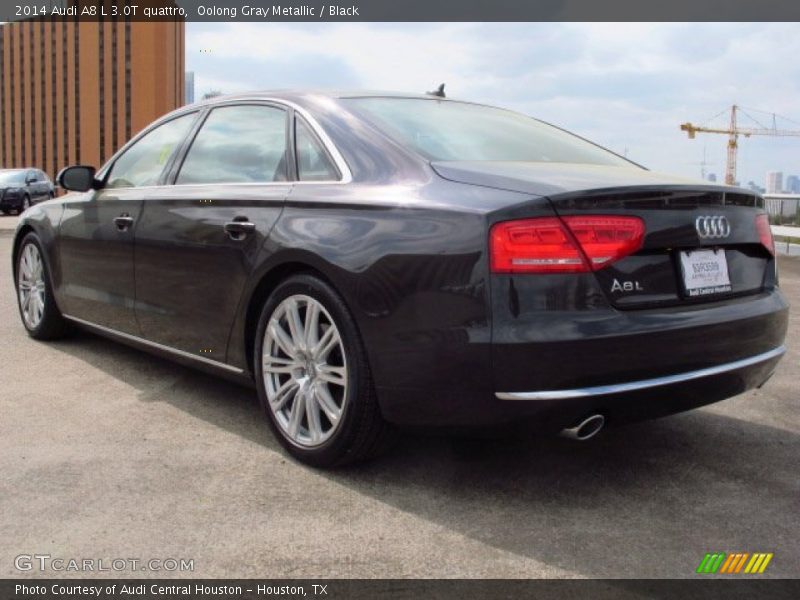 Oolong Gray Metallic / Black 2014 Audi A8 L 3.0T quattro