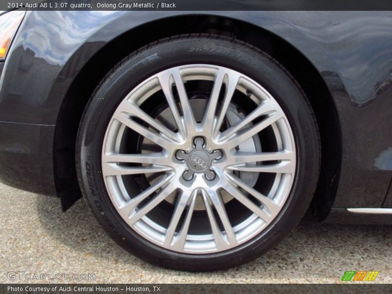 Oolong Gray Metallic / Black 2014 Audi A8 L 3.0T quattro