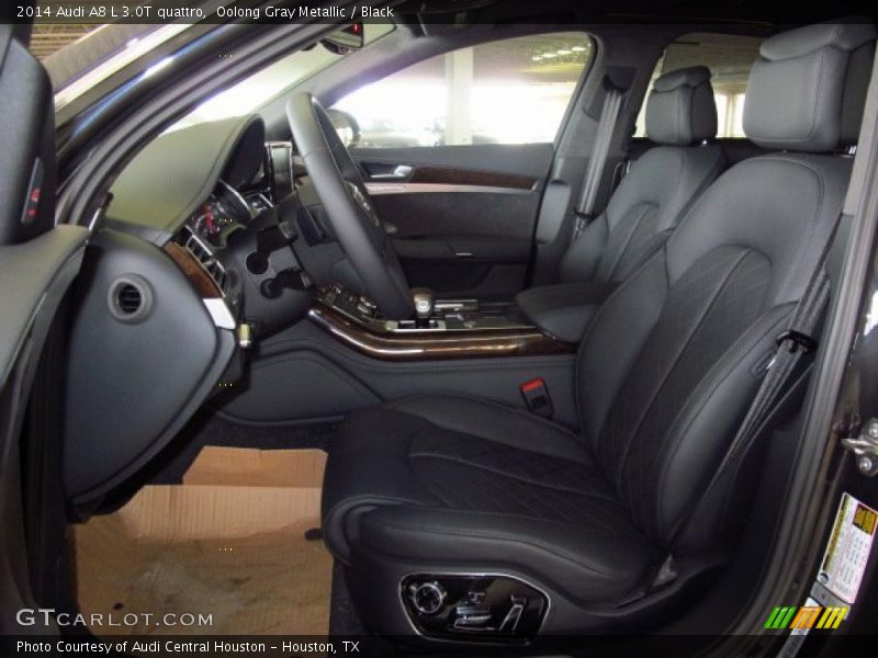 Oolong Gray Metallic / Black 2014 Audi A8 L 3.0T quattro