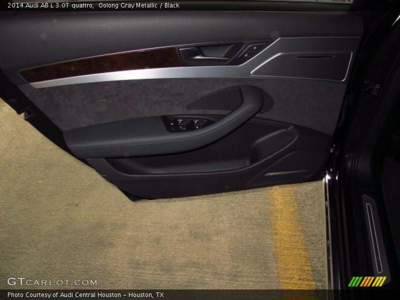 Oolong Gray Metallic / Black 2014 Audi A8 L 3.0T quattro