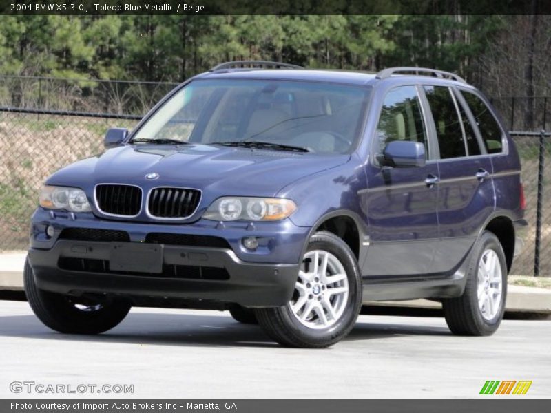 Toledo Blue Metallic / Beige 2004 BMW X5 3.0i
