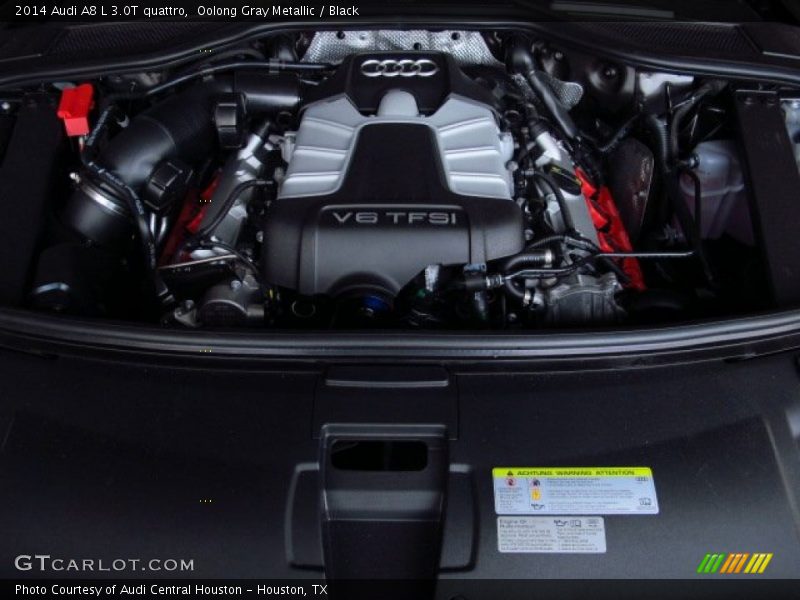 Oolong Gray Metallic / Black 2014 Audi A8 L 3.0T quattro