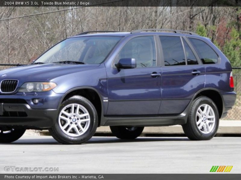Toledo Blue Metallic / Beige 2004 BMW X5 3.0i