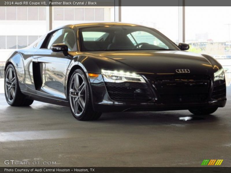 Panther Black Crystal / Black 2014 Audi R8 Coupe V8