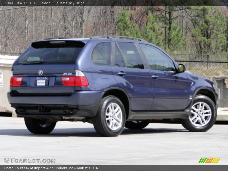 Toledo Blue Metallic / Beige 2004 BMW X5 3.0i
